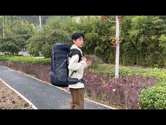 40L Ripstop Nylon กระเป๋าเป้เดินป่ากันน้ำกลางแจ้งพร้อมผ้าคลุมกันฝน